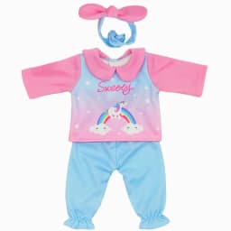 Baby Doll Clothes 43cm Brown Bear Romper for 18" AG Girl Dolls Outfits