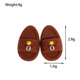 Miniature Cute Capybara Seal Slippers for Labubu Doll Accessories Stylish Casual Shoes for Playtime for Labubu Accessories Shoes