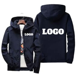 Custom Brand Logo Autumn Jacket Men Waterproof Warm Windbreaker Casual Clothing Big Size 6Xl Men Green Black Red Jacket Outdoor