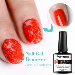 Mtssii Reflective Glitter Gel Pink Sparkling Sequins Gel Nail Polish Soak Off UV Nail Gel Semi-permanent Nail Art Decoration
