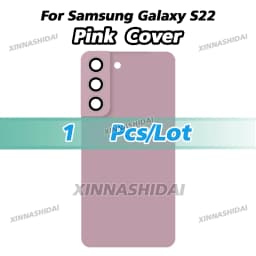 Battery Back Cover for Samsung Galaxy S22 SM-S901B with Camera Lens Cover Phone Rear Housing Case Replacement