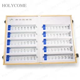 Free LOGO Custom Comparison Chart Kit Set With Ring Settings Fancy Shapes Gemstone 5A CZ Diamond Carat Sizes for Jewelry Store