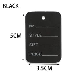 100pcs 3.5x5cm Kraft Paper Tags White Price Labels Color Blank Cards for DIY Jewelry Retail Clothes Size Tag Store Hang Labels