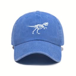 Fashionable and casual dinosaur skeleton printed baseball cap is a must-have for both men and women when going out on the street