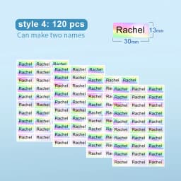Name Sticker Custom Waterproof Kawaii Decals Personalized First Name Label for Children School Stationery Bottle Tag