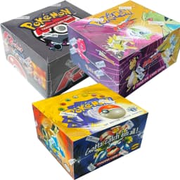 PKM Base Set Fossil Jungle Team Rocket Neo Destiny Booster Box 1999 2000 Year 1st Edition 1Box 36 Packs Proxy Game Cards Sealed
