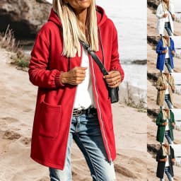 Long Zip Up Hoodie Women Fall Casual Oversized Hooded Sweatshirts Be Still Hoodies for Women