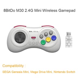 8BitDo M30 2.4G Mini Gamepad,Game Accessories Game Controller for Sega Genesis Mini and Mega Drive Mini Console