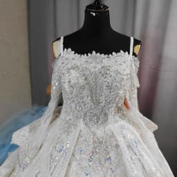 Customized NEW Luxury Square Neck Full Lace Long Sleeve Princess Wedding Dress Decal Bridal Ball Dress Real Dubai Wedding Dress