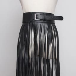 [EAM] New Spring Summer Pu Leather Long Tassel Brief Personality Girdle Decoration Belt Women Fashion Tide 2026 All-match JX375