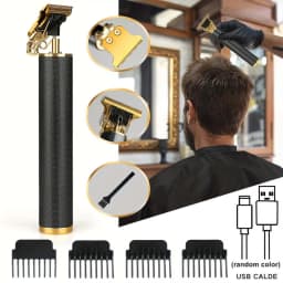 Professional Hair Clippers for Men Professional - Cordless Barber Clippers for Hair Cutting & Grooming Rechargeable Beard Trimmer USB Rechargeable Grooming Kit with 4 Guide Combs & Cleaning Brush