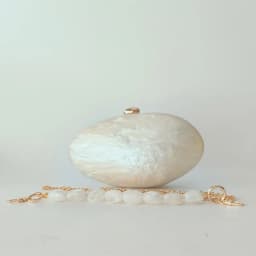 Oval Marble Beige Shell Acrylic Luxury Elegant Lady Evening Bag Cute Handbag Wedding Lady Girl Female Mini Purse