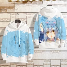 Anime That Time I Got Reincarnated As A Slime Rimuru Tempest Cosplay Hoodie Graphic Sweatshirt Unisex Harajuku Man Tracksuit