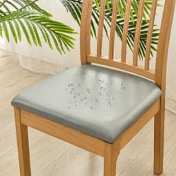 Waterproof Chair Cushion Cover For Kitchen Dining Room Leather Seat Cover Dining Room Chair Seat Cushion Cover Solid Color