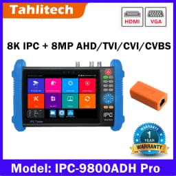 IPC-9800MOVTADHS Pro IPC Tester Support 8K IPC Camera And VGA 8MP AHD CVI TVI Test Wifi PTZ Cable Tester HDMI PoE CCTV Tester