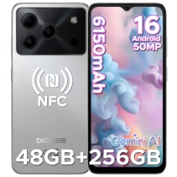 DOOGEE Note56 Plus VIP Smartphone 6150mAh Battery 6.56'' 90Hz Display 48GB+256GB Android 16 Mobile Phone Support Widevine L1