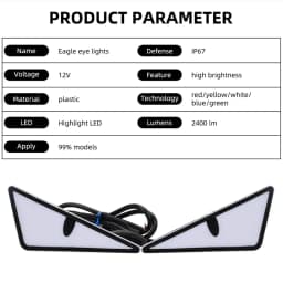 Universal Car LED Devil Eyes Light Demon Eyes Headlight Motorcycle Mini Turn Signal Flasher Tail Lamp Auto Decoration Lights