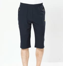 Men's Quick Dry Hiking Shorts Lightweight Outdoor Active Travelling Elastic Waist Casual Medium Length with Zipper Pockets