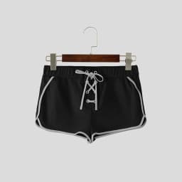 INCERUN Men Shorts Patchwork Joggers Summer Casual Men Bottoms Streetwear Lace Up Workout 2026 Color-block Shorts For Man S-5XL
