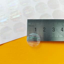 100pcs 15mm Transparent Hologram Sticker Security Seal Clear Holographic Universal SECURE GENUINE ORIGINAL AUTHENTIC VALID