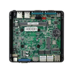 BEBEPC Fanless Industrial Mini PC with Intel Celeron J6412 J1900 Support Linux Computer with 2xRS232/485 2xGbE LAN Win10 Ready