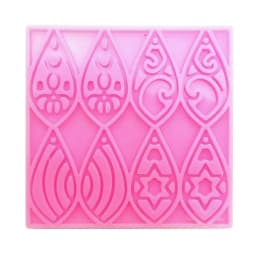 Silicone Mold for Earring Pendant Holographic Hexagon Earring Resin Mold Rainbow Light Earring Keychain Charm Epoxy Mold