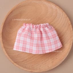 Doll Clothes Sleeveless Top Plaid JK Skirt Set Mini Dress Up Outfit Accessories For 10cm Joint Doll Fashion Doll Costume Gift
