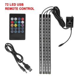 Universal Car RGB Ambient Lights LED Strips Interior Lamps 8 Colors Decorative Off Road 4x4 SUV Automobile Accessories Smart 12V