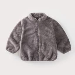 Baby Double Sided Fleece Jacket Spring Autumn Winter Warm Solid Color Versatile Top Inner Outer Wear For Toddler Boys Girls