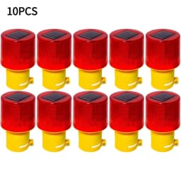 Solar LED Emergency Light Solar Traffic Tower Crane Warning Light LED Bulb Lamp Construction Site Harbor Road Marine Alarm Lamp