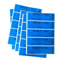100pcs blue tamper proof label sticker/(90x25mm) Tear off invalid warranty seal sticker unique serial number high security label