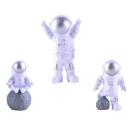 Astronaut Figurine Cake Toppers Miniature Rocket Space Shuttle Boy Birthday Supplies Party Decoration Baby Shower Ornament