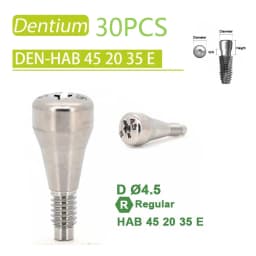 Dental Healing Abutment Healing Cover Screw/Cap High Precision Titanium Compatible with Dentium Implant System