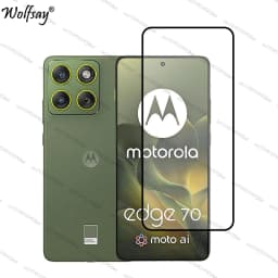 Full Cover Tempered Glass For Motorola Edge 70 Screen Protector Moto Edge 70 Camera Lens Protector Glass For Moto Edge 70 Glass
