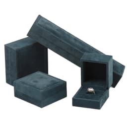 Quality PU Green Velvet Ring Pendant Jewelry Packaging Box Jewelry Storage Box Bracelet Necklace Organizer Gift Box