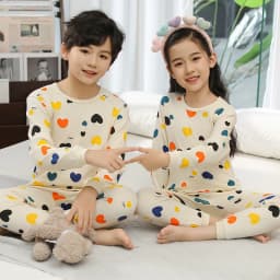 Boys Pajamas Sets 2 to 3 4 5 6 7 8 9 10 11 12 13 Years Cotton Soft Long Sleeve Toddler Boy Pijamas Set Blue Astronaut Pyjamas