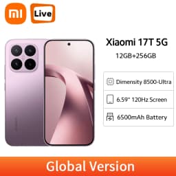 Xiaomi 17T Global Version 50MP Main Camera 256GB 512GB 1.5K 120Hz Display 6500mAh Battery 67W HyperCharge Dimensity 8500-Ultra