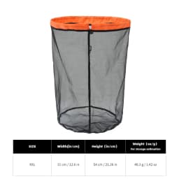 [HODR] Mesh Bags Lightweight Mesh Stuff Sack Drawstring Storage Bags Compression Pouches for Camping, Hiking, Laundry & Grocery
