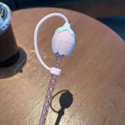 Cute Bear Straw With Dust Cover Cap Silicone Kawaii Cat Claw Straw Stoppers For Tumbler Pink Straws Tip Cover Protector 7mm