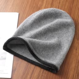 Winter Hat Regardless of Gender 100% Merino Wool Knitted 2024 New Women's Soft Warm Bean Hat Fashion Outdoor Curly-brimmed Hat