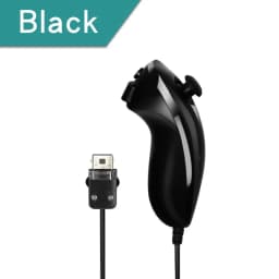 5 Colors Wired Nunchuck For Nintendo Wii Game Controller Hand Curved Game Handle Controller Nunchuk For Wii Gamepad Accessories