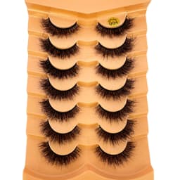 New 7 Pairs of Thick, 3D Simulation Mink Fur Fake Eyelashes Short, Dramatic Fake Eyelashes Wholesale Full Line Fake Eyelash Make