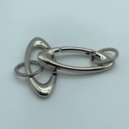 1pcs Oval Shaped Metal Carabiner Keychain Multifunctional Mountaineering Car Key Ring Outdoor Backpack Waist Hanging Decor DIY