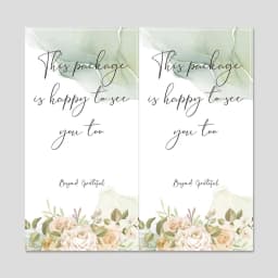 10-50pcs/pack Rectangular "Gift For You" Stickers Thank You Stickers For Small Business Gift Packaging Decor Sealing Labels