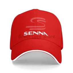 Cool Ayrton Senna Print Sandwich Baseball Cap Motocross Racing Bucket Cap Dad Hat Unisex Snapback Hats for Travel Hiking Fishing