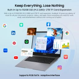 Blackview ACEBOOK 10 Laptop Computer 18.5" FHD 8000mAh Intel N150 Windows 11 16GB RAM 512GB BT5.2 WiFi 6 Desktop Notebook