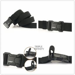 New Aluminum Alloy Quick Release Pluggable Buckle Elastic Belts For Men Durable Tactical Belt Cowboy Outdoor Army Belt Hunting