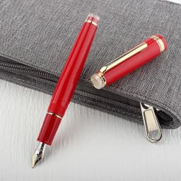 Jinhao 82 Fountain Pen Transparency Gold Clip Spin Pen Popular EF F M NIB Business Office School Supplies Writing