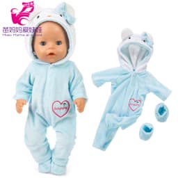 Doll Clothes for 43cm Baby New Born Doll Coat Unicorn Hoodie 17 Inch 18 Inch Baby Bona Doll Dress Christmas Toys Clothes