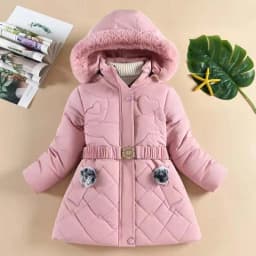 Autumn Winter Girls Jacket Keep Warm Hooded Windproof Outerwear Birthday Christmas Girls Coat 4 5 6 7 8 9 10 Years Kids Clothes